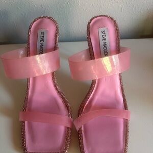 Pink Rhinestone Heels